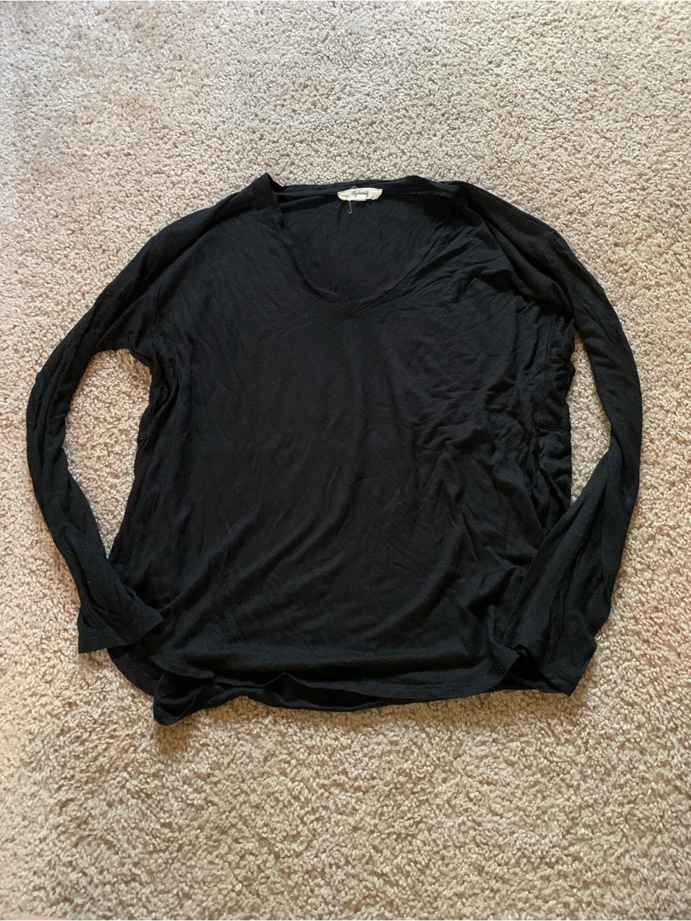 Black long sleeve Madewell tee XS